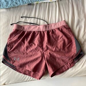 Under Armour Pink and Black Athletic Shorts